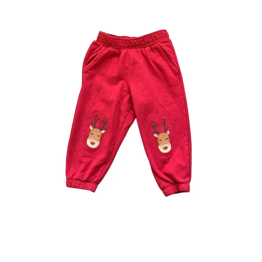 Gymboree Appliqué Reindeer Joggers